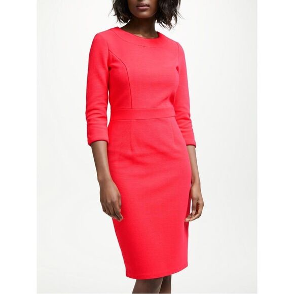 NWOT Boden Mia Ottoman Dress in Pop Peony Sz 8 - Picture 1 of 9